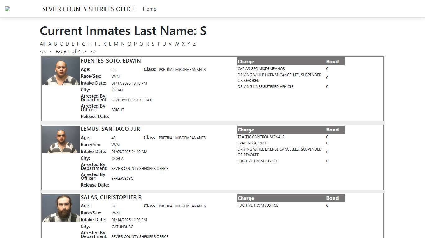 Inmates - ISOMS Portal